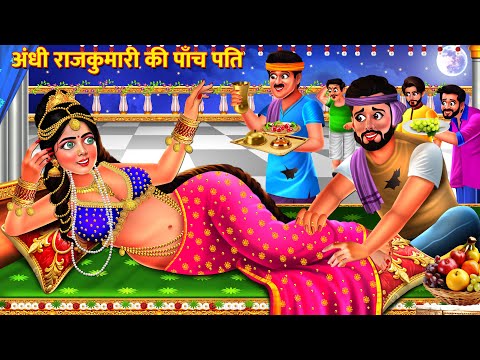 अंधी राजकुमारी की पाँच गरीब पति || Saas Bahu Kahani | Hindi Kahani | Story | Bedtime Story | Kahani