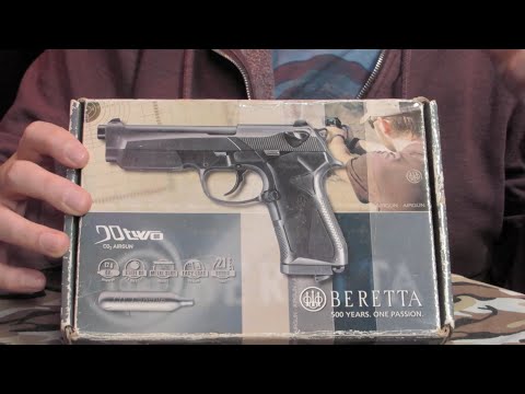 Old School Beretta CO2 BB Gun Review and shoot