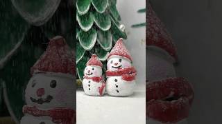 "DIY Clay Snowman ❄️ | Easy Craft #shorts #diy #christmascrafts #trending #love #clay