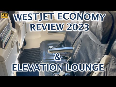 WESTJET ELEVATION LOUNGE IS IT WORTH IT? | ECONOMY CLASS REVIEW 2023