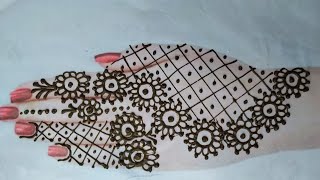 easy trick full hand mehndi| #trickmehndi #hennadesign mehndi for eid| back hand heavy mehndi design