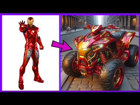 AVENGERS But ATV CAR VENGERS 🔥 All Characters (marvel & DC) 2024💥