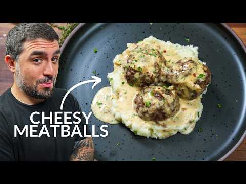 Cheesy Meatballs With a Gravy That Will Blow Your Mind! 🤯