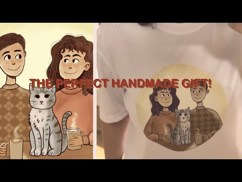 I Made a Handmade Gift for My Partner! ❤️ (DIY Custom T-Shirt)