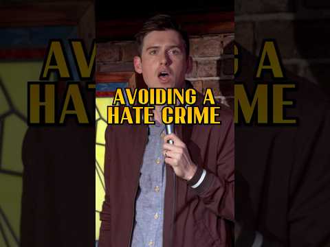 Avoiding A Hate Crime. #standupcomedy #comedy #standup #jokes #comedian #shorts