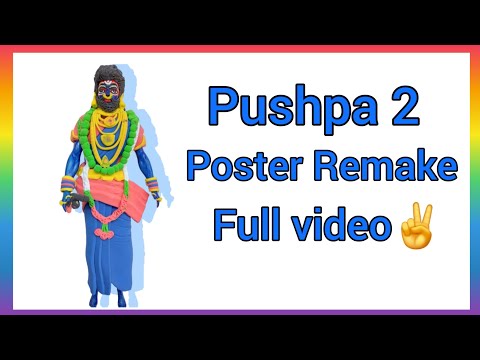 Pushpa 2 Poster Remake 🥰||Pushpa Raj Making With Clay ✌️||Pushpa Raj😍 #pushpa #viral