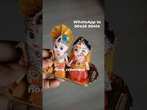 Miniature Radhe Krishna doll #love #radhekrishna #krishnastatus