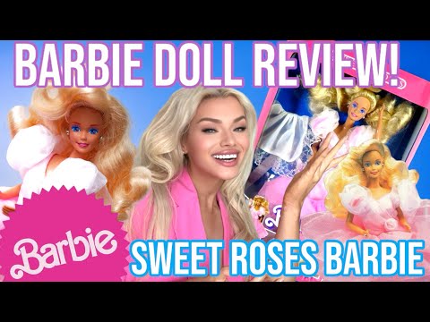 1989 SWEET ROSES BARBIE REVIEW! VINTAGE BARBIE UNBOXING!? #barbie #dollunboxing #vintagetoys