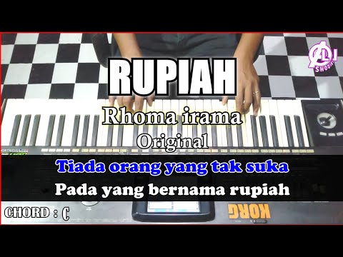 RUPIAH Karaoke Rhoma irama | Korg Pa3x (Chord&Lirik) Nada Cowok