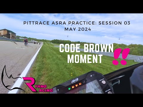 ASRA Pittrace May 2024 | Practice session 03 | Code Brown Moment | Learning the track | 2017 R6