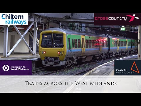 Trains across the West Midlands 14/03/2024