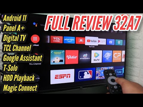 Full Review Android TV TCL 32A7 || Android TV 11 - Panel A+