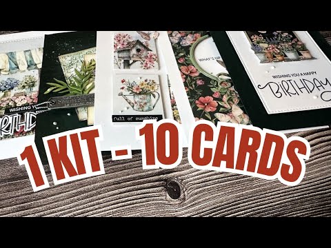 Make 10 BEAUTIFUL Cards With Just 1 Kit