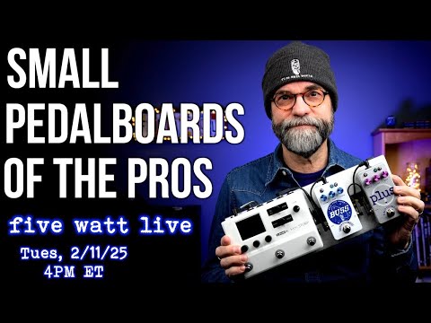 Small Pedalboards of the Pros