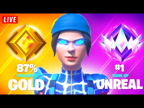 Gold to Unreal Solo Ranked Speedrun 🏆 (LIVE)