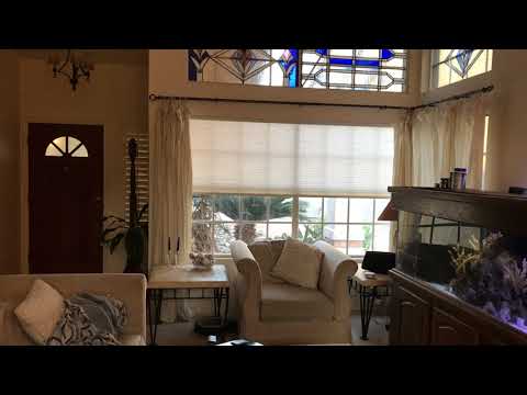 Home automation via Alexa and window shades in living room