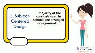 TYPES OF CURRICULUM DESIGN