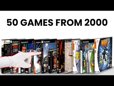 Unboxing 50 Games of Year 2000 (Unboxing + Gameplay)