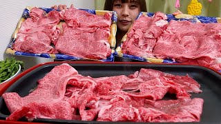 【大食い】贅沢焼きすき焼きパーティー🍖🍖