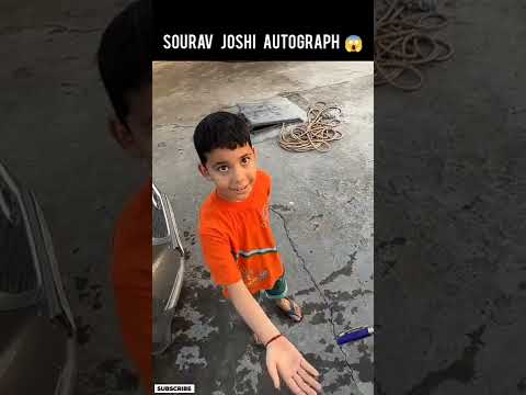 A Little Boy Ask For a Autograph From Sourav Joshi ! #shorts