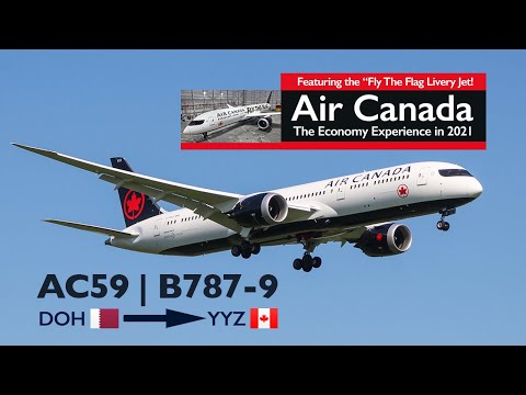 Flying Air Canada's logojet Boeing 787-9 to Canada! | Doha - Toronto | October 2021