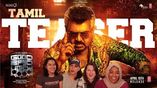 Americans react to Good Bad Ugly Tamil Teaser | Ajith Kumar | Trisha | Adhik R | Mythri Movie Makers