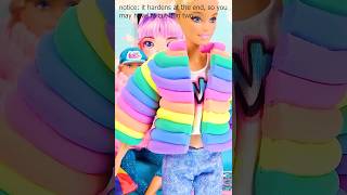 DIY Doll Puffer Coat: with air dry clay