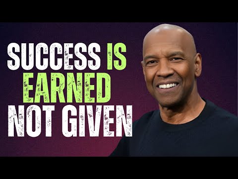 "Success is Earned, Not Given" Denzel Washington#motivation