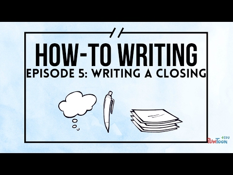 How-To Writing For Kids - Procedural Writing - Episode 5: Writing a Closing