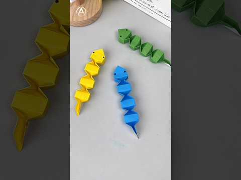 Origami Sliding Paper Snake