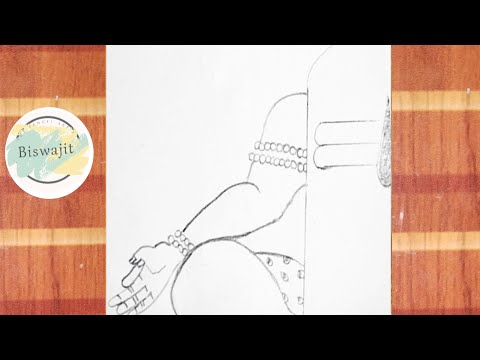 Bholebaba with half Shivling drawing | Bholenath pencil art's | easy shivan drawing for pencil