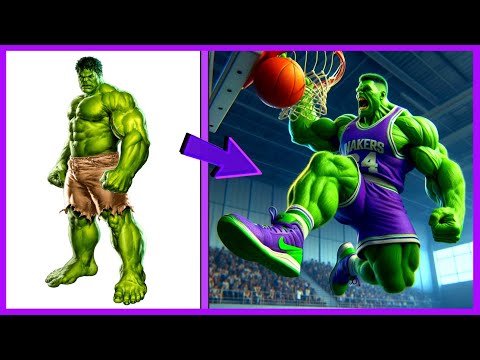 AVENGERS But BASKETBALL PLAYER VENGERS 🔥 All Characters (marvel & DC) 2024💥