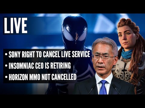 Sony Right to Cancel Live Service | Insomniac CEO Is Retiring | Horizon MMO Not Canceled