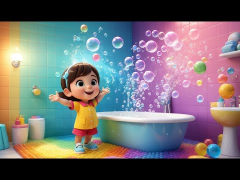 Splish, Splash, A Rainbow Bath Rhyme Song | Popular Nursery Rhyme | Educational Kids Songs