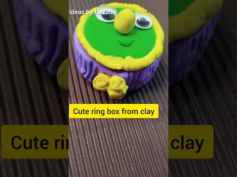 clay box #superclay #playdough #ringbox  #clayart #artandcraft #