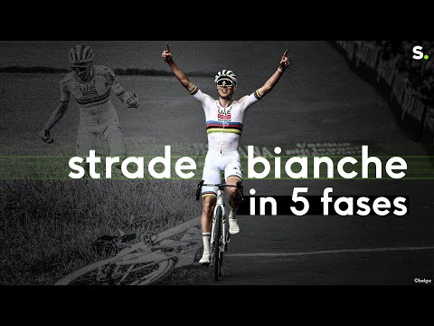 Tadej Pogacar komt op recordhoogte met spectaculaire 3e zege in de Strade Bianche