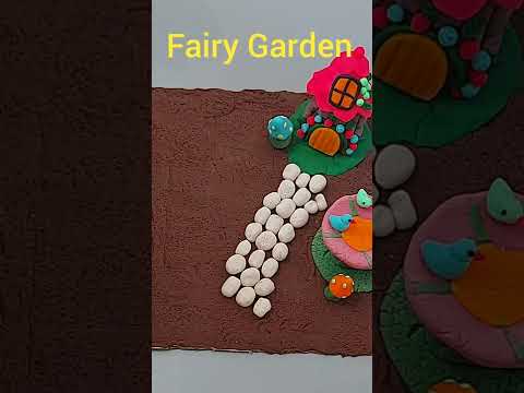 Mini Fairy Garden House Clay Craft DIY Ideas #Debidoll #clay #shorts