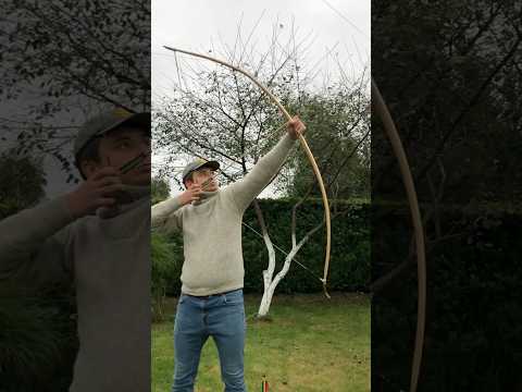 Epic Yew Longbow Shot  #archery #longbow #bowandarrow