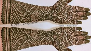 EASY DULHAN MEHENDI DESIGNS FOR FULL HANDS | WEDDING MEHNDI DESIGNS | BRIDAL HENNA MEHNDI DESIGNS