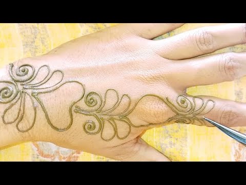 new simple easy mehndi design#trending #😍