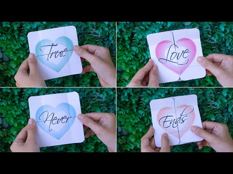 How To Make An Endless Love Valentine Card | Magic Card #Shorts