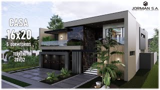 House Design | Modern House Design | 16x20m 2 Storey | 5 Bedrooms