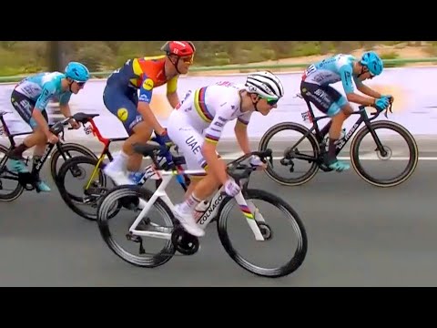 Tadej Pogacar CRAZY Sprint against the Big Boys | UAE Tour 2025 Stage 1