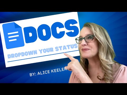 Google Docs: Dropdown Your Status