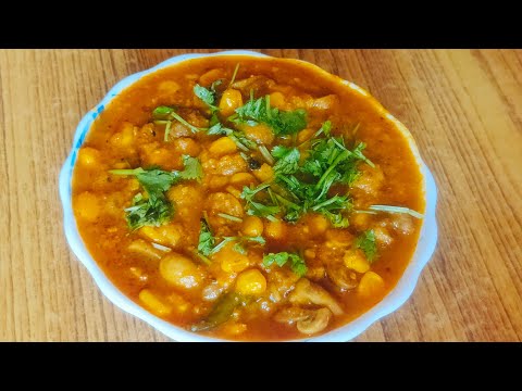 Healthy Masala Corn & Mushroom Sabzi Restaurant Style / Sweet Corn Sabzi Recipe / Mushroom Masala