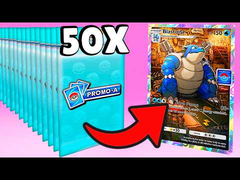 I Opened 50 Blastoise Promo Packs in Pokemon Pocket!