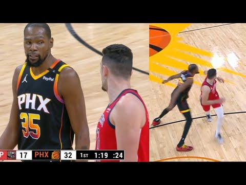 Kevin Durant PUNCHES a pelicans player for no reason & CONFRONTED!