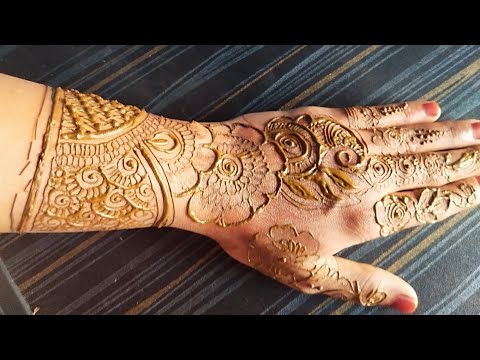 Arabic Mehndi Design For Back Hand Stylish Mehndi design for back side mehndi design