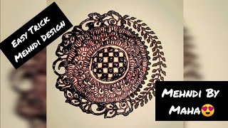 Easy Trick Mehndi Design || Beautiful Bunch Design ||Mehndi by Maha ||New Year Shades Mehndi Design.