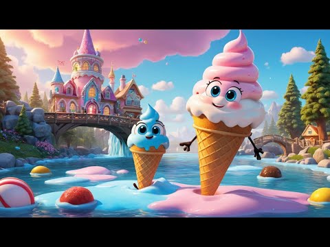 The Ice Cream Bridge Melts Away Rhyme Song | Popular Nursery Rhyme | Educational Kids Songs